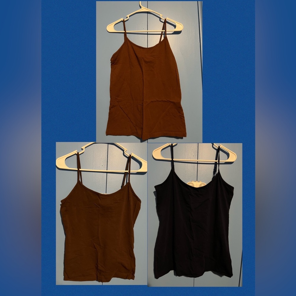 3 spaghetti, strap, tank tops